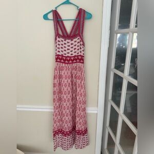 Faherty Pink and Cream Textured Fabric